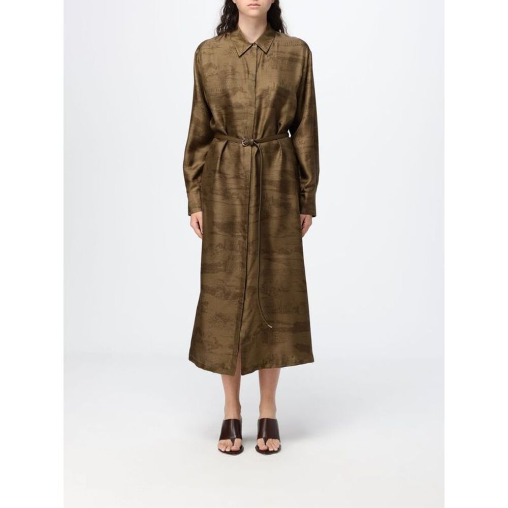Max Mara Studio Dress Woman Kaki